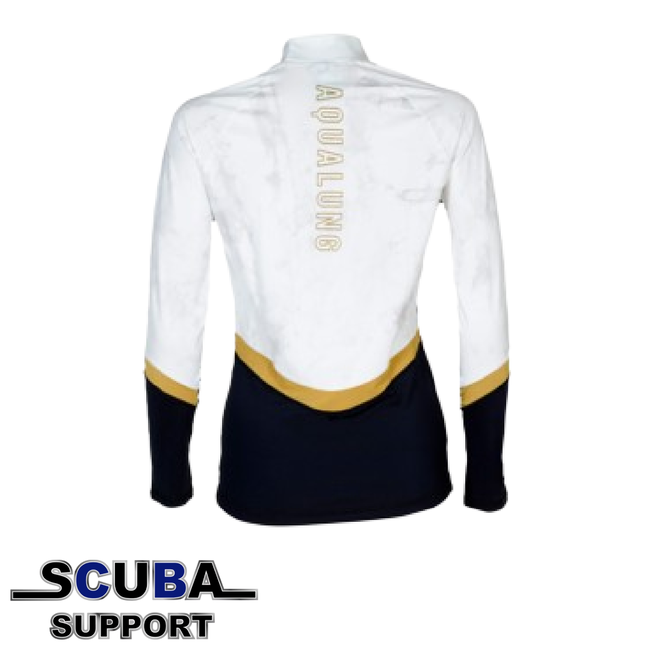 Aqua Lung Rashguard Slim Fit Long Sleeve Women Black/White