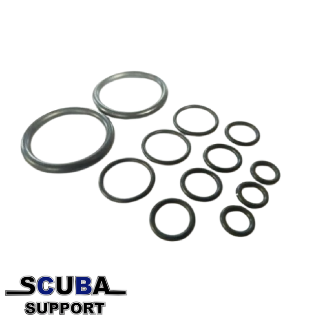 Scuba Support O-ring Kit for double valve with manifold - O2 compatible