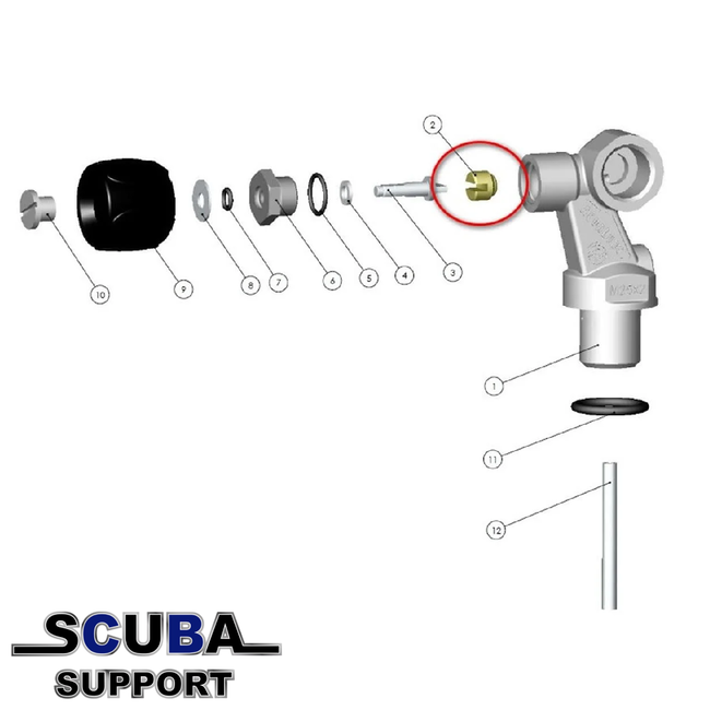 Aqua Lung Valve seat Aqualung tank valve