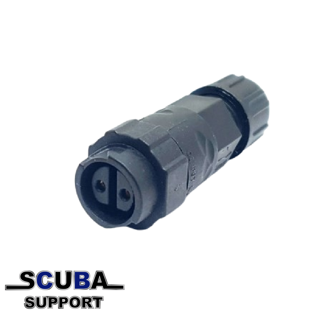 Santi Heating system connector Female (Zwart) - Scuba Support