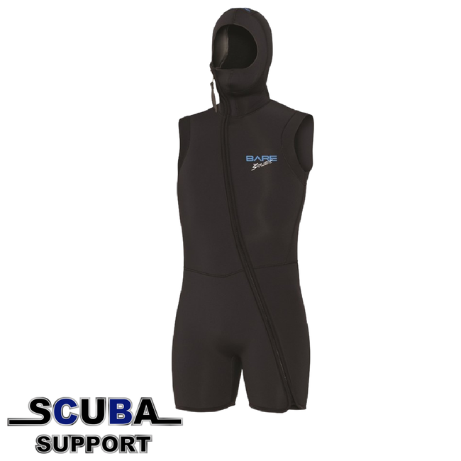 Bare BARE 7mm Step-In S-Flex Hooded Vest Black Men