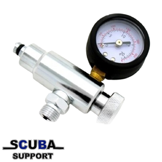 Scuba Support 2nd stage adjustment tool with intermediate pressure gauge Basic
