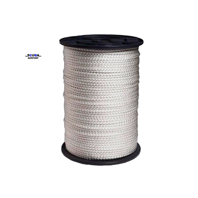 Scuba Support Caveline Nylon 100 mtr / 2 mm wit
