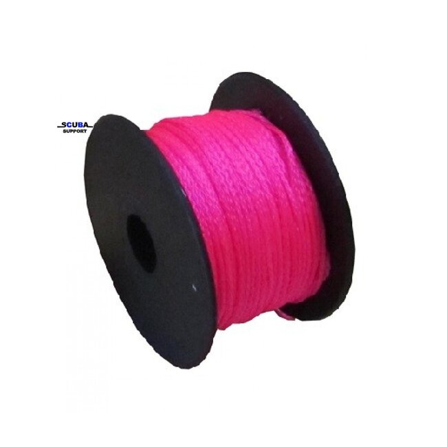 Scuba Support Caveline Nylon 50 mtr / 2 mm fluor pink