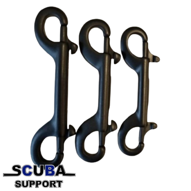 Scuba Support Boltsnap / Double ender zwart