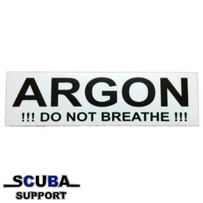 Scuba Support Argon Sticker 16,5cm x 4,5cm