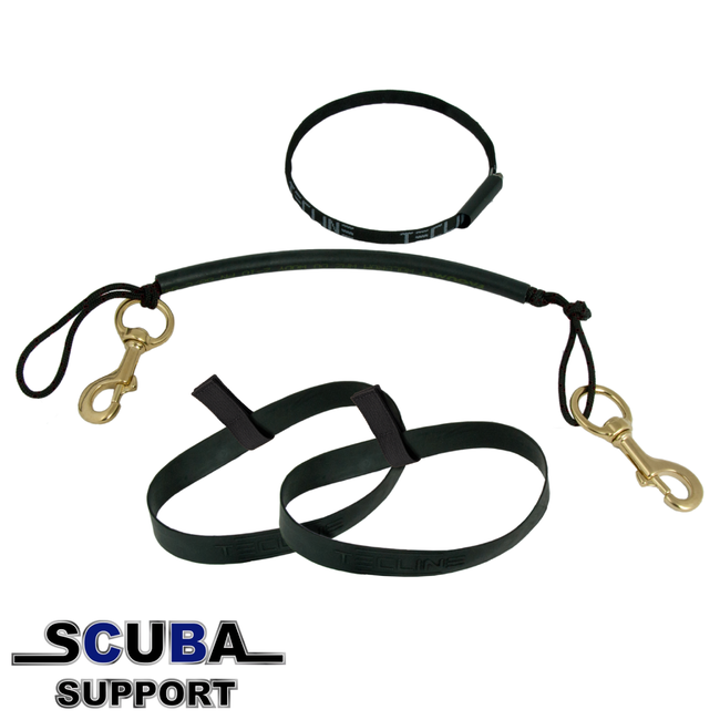 Tecline Stage rigging kit, bolt snaps 120mm, rubber bands