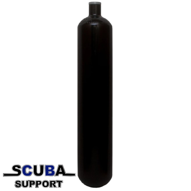 ECS Mono cylinder staal 3 ltr. "BLACK", zonder kraan