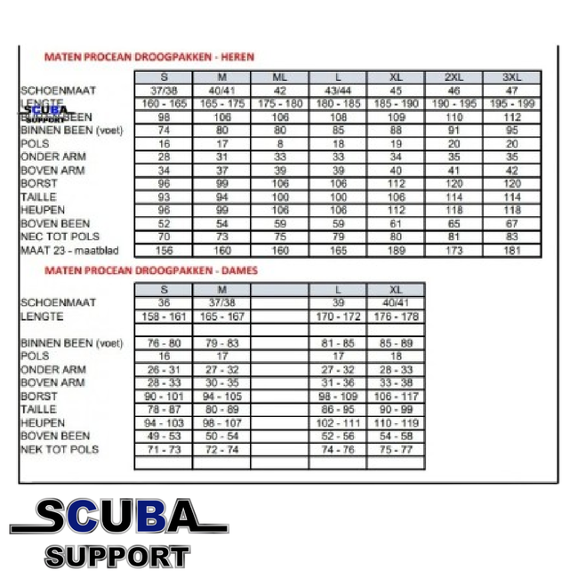 Procean Drysuit Technical Cave Light