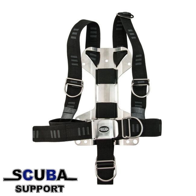 Tecline Harness DIR soft webbing "E", 3 mm SS backplate H MINI (1,52 kg)
