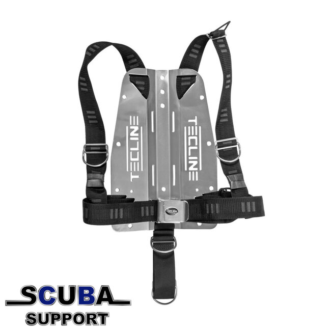 Tecline Harness DIR soft webbing E, 3 mm aluminum backplate 0,85 kg
