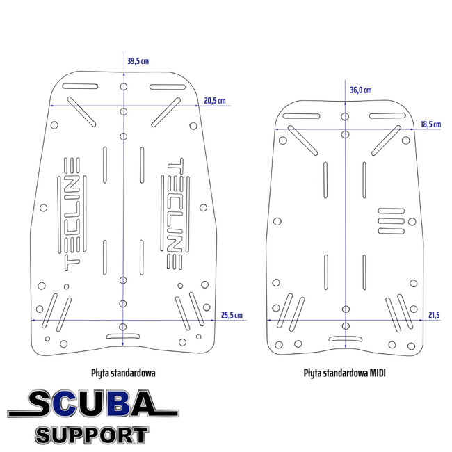 Tecline Harness DIR soft webbing E, 3 mm alu MIDI backplate