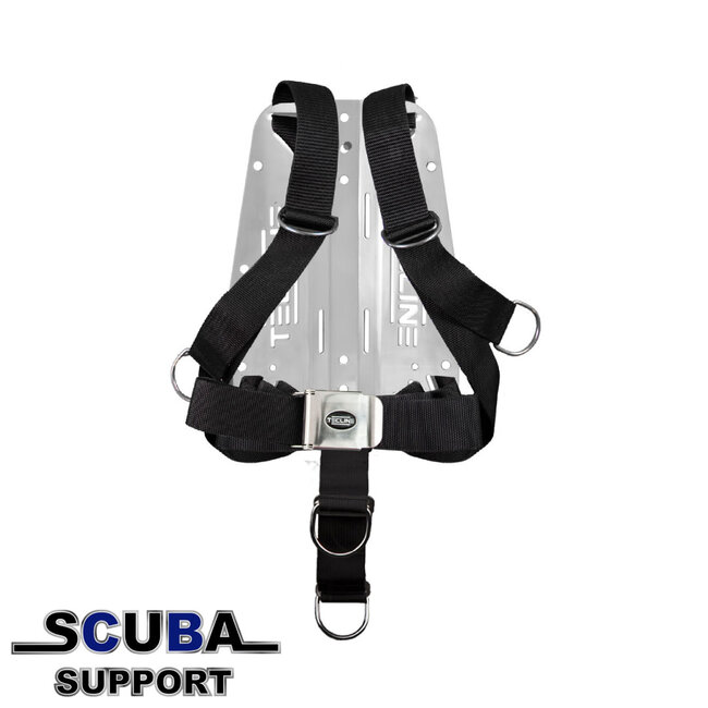 Tecline Harness Comfort Eco standard webbing, 3 mm SS backplate