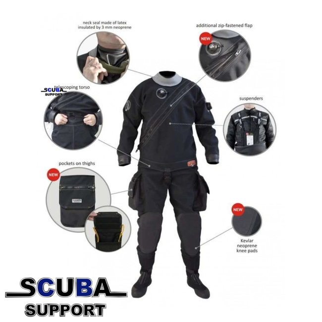 Santi Drysuit ELITE standard for LADIES (FULL SIZE RANGE IN LADY SIZES)