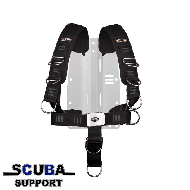 Tecline Harness Comfort soft webbing E 3 mm alu MIDI backplate