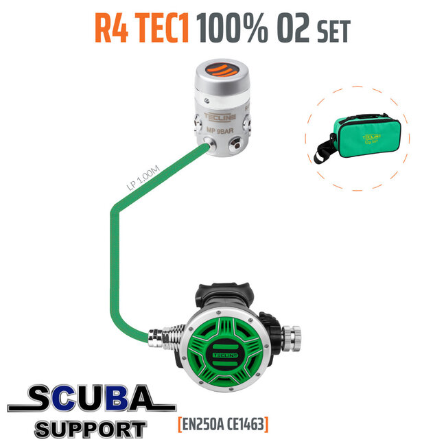 Tecline Automatenset R4 TEC1 100% O2 M26x2, stage set