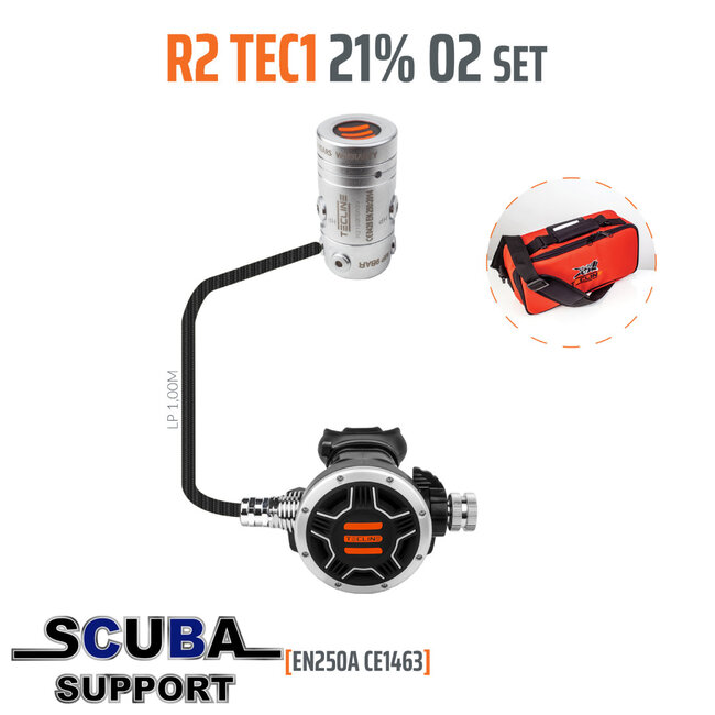 Tecline Automatenset R2 TEC1 21% O2 G5/8, stage set