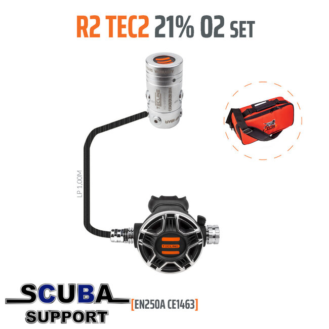 Tecline Automatenset R2 TEC2 21% O2 G5/8, stage set