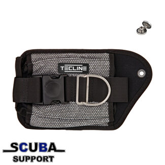 Tecline Double Lood pocket Grey Kevlar, left