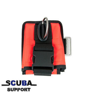 Tecline Double weight pocket soft, left, orange