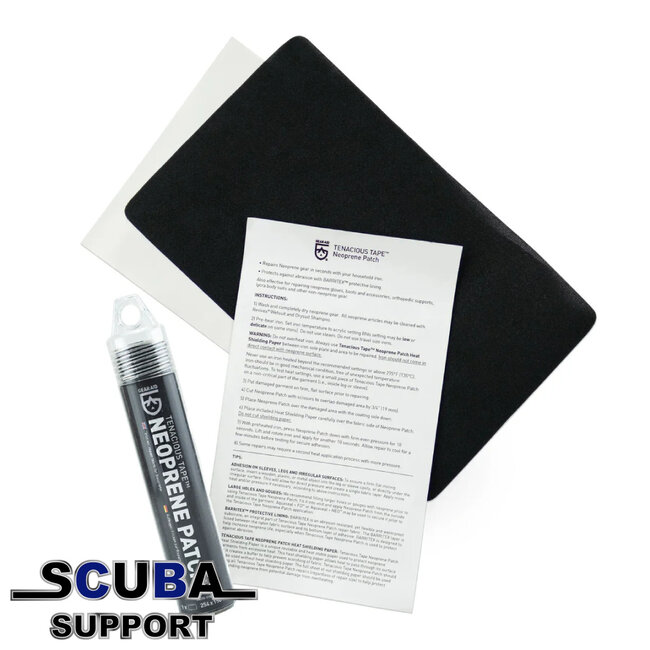 McNett / Gear Aid Tenacious Tape Iron-On Neoprene Patch Black 25.4cm x 15cm