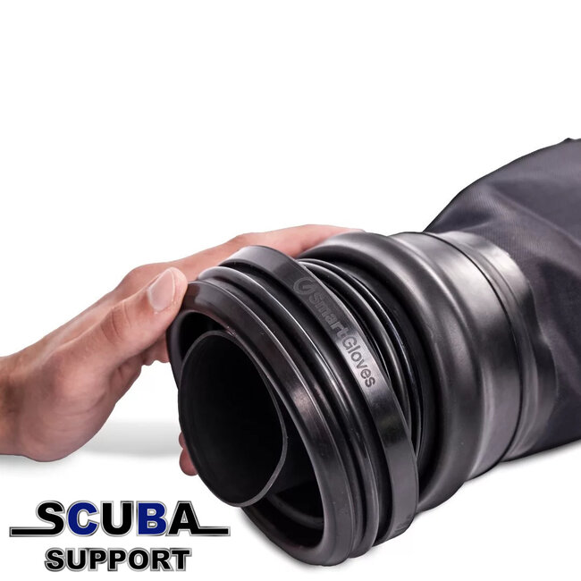 Santi Smart glove ring system for dry gloves