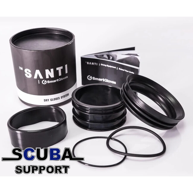 Santi Smart glove ring system for dry gloves