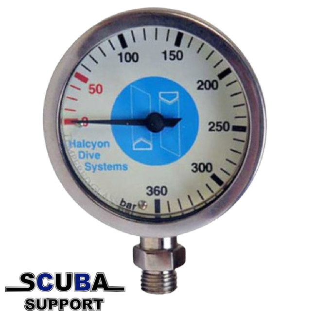 Halcyon Manometer, Master Submersible Pressure Gauge, 0-400 bar