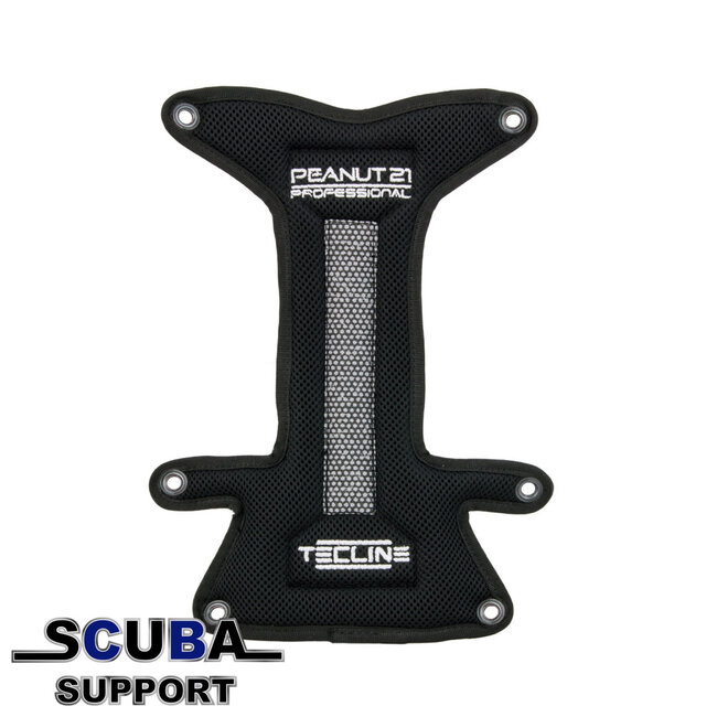 Tecline Backplate soft pad "H" Professional grijs met buoy pocket