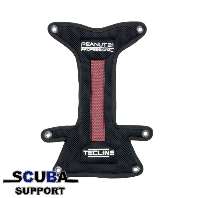 Tecline Backplate soft pad "H" Professional rood met buoy pocket