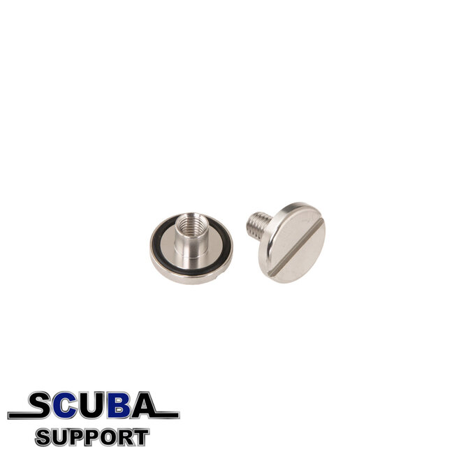 Tecline SS moer and bout with o-ring long (14 mm)