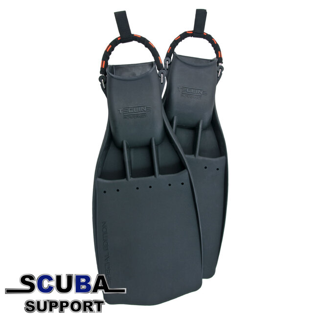 Tecline Rubber Fins PowerJet, with SS spring straps