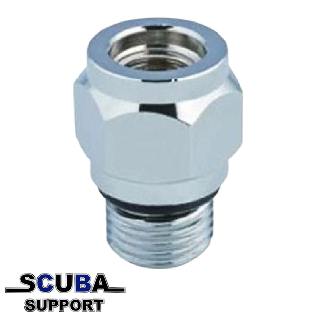 Trident 1/2" Male-3/8" Female UNF slang Adaptor