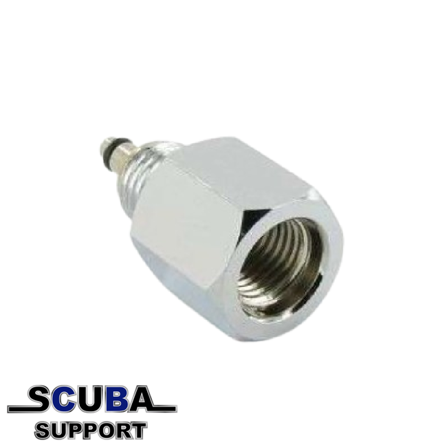 Trident Adapter for HP hose to mini pressure gauge 7/16