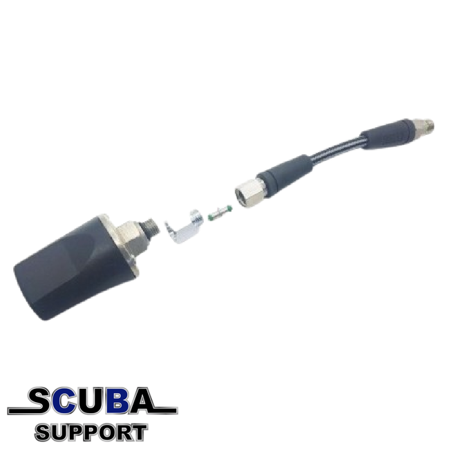 Trident Adapter for HP hose to mini pressure gauge 7/16