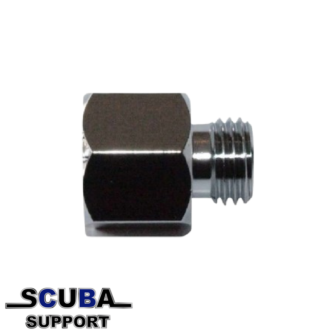 Trident Adapter for HP hose to mini pressure gauge 7/16