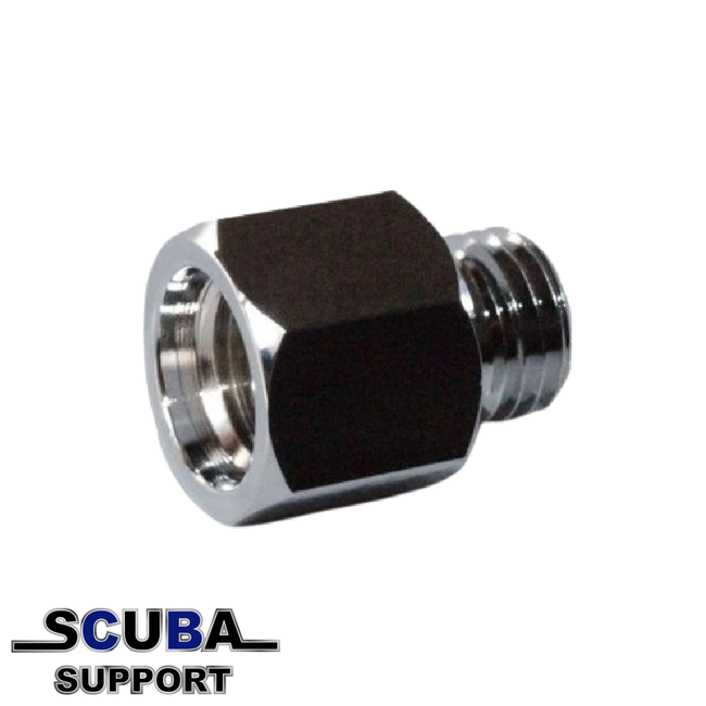 Trident Adapter for HP hose to mini pressure gauge 7/16