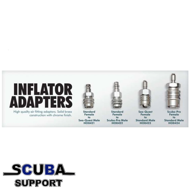 ISC Inflator Adapter Seaquest female to Balanced Power Inflator (BPI)