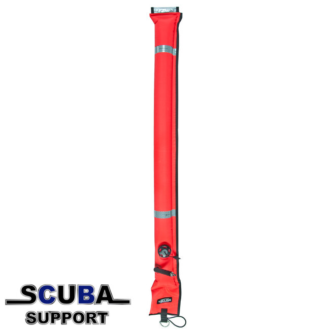 Tecline Closed boei 11/117 cm, OPR valve, metaal oral valve, met d-ring