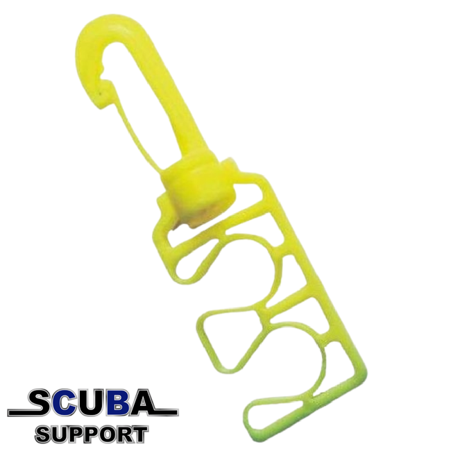 Beaver Hose clip Yellow