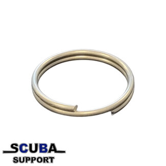 Scuba Support Stainless Steel Key Ring