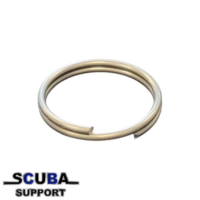Scuba Support RVS Sleutelring