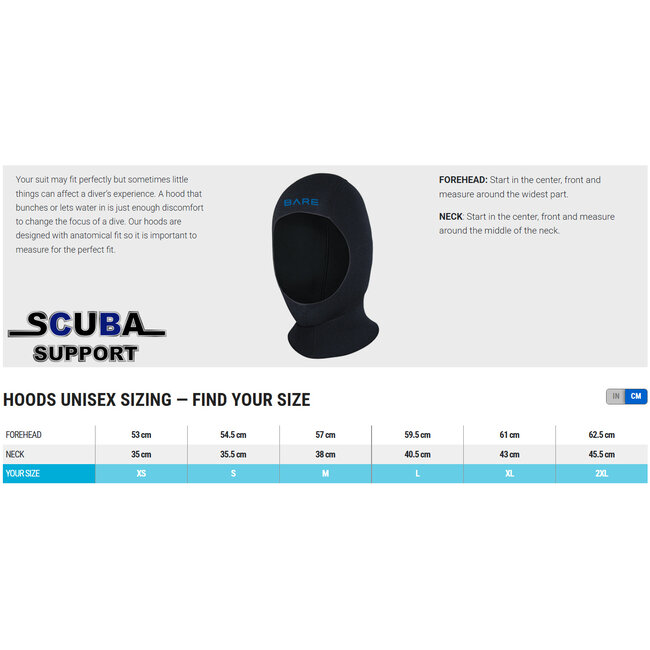 Bare 7MM Ultrawarmth Coldwater Duikkap