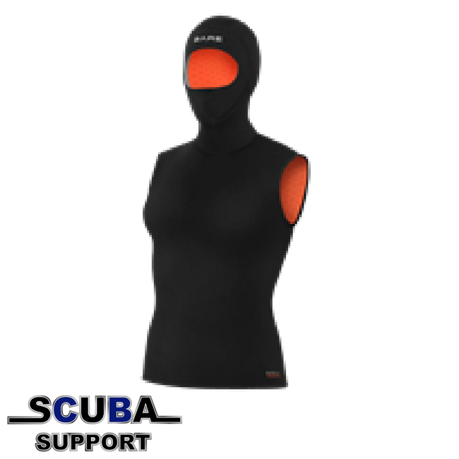 Bare 5mm Ultrawarmth Hooded Vest Black