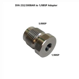 Scuba Support DIN adapter 200/300 Bar to 1/8 BSP