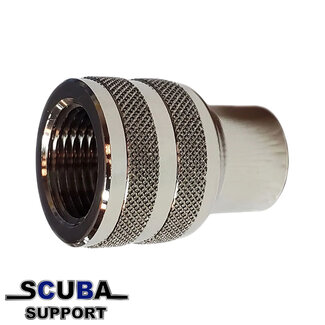 Metalsub DIN300 Female naar 1/4 Female adapter
