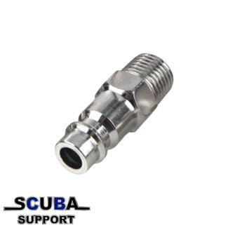 Scuba Support Euro Insert Nipple 1/4 Inch Male