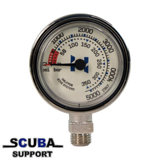 Halcyon Stage duikmanometer (Dubbele schaal PSI/BAR)