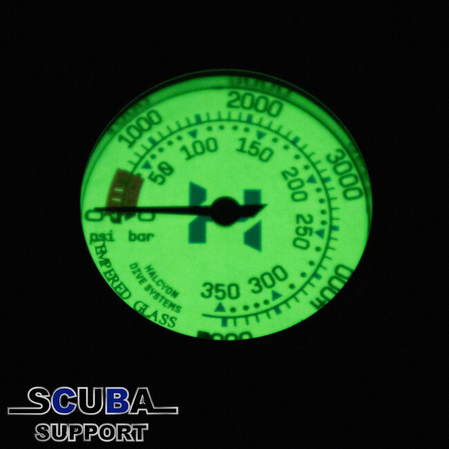 Halcyon Master Submersible Pressure Gauge (Dual face PSI/BAR) 63mm