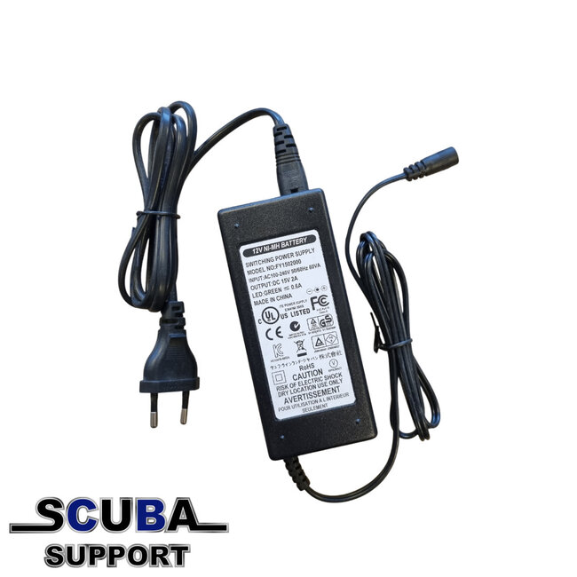 Scuba Support 12V NI-MH Battery Oplader (Output: DC 15V 2A)